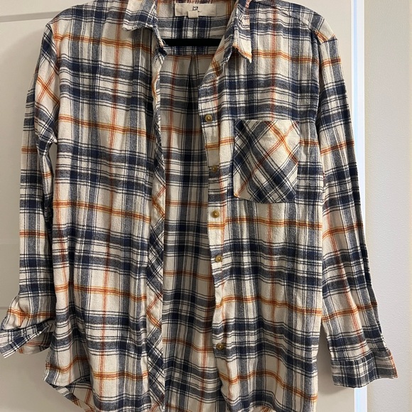 Flannel Button-Up Shirt - Picture 1 of 2